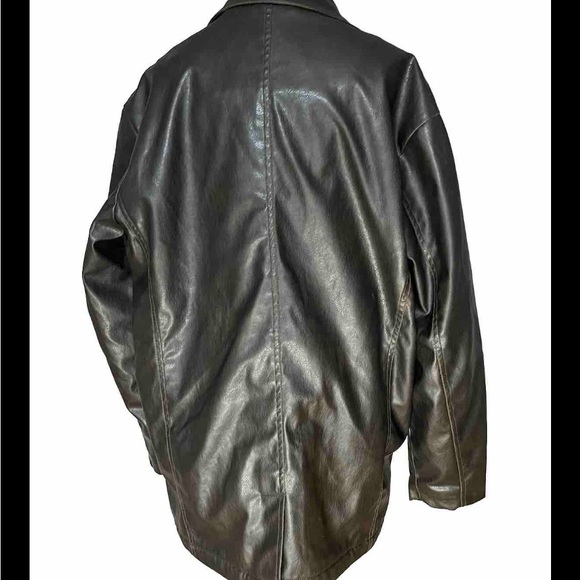 Whispering Smith Men’s Large Brown Button Up Jacket, Pockets Side Pockets, - Picture 11 of 14